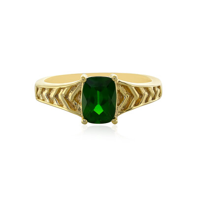 Russian Diopside Silver Ring