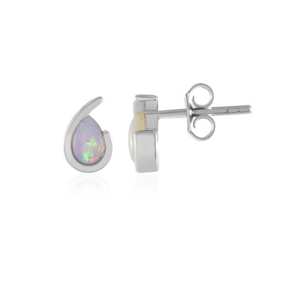 Australian Opal Silver Earrings