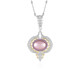 Pink Mabe Pearl Silver Necklace (Dallas Prince Designs)
