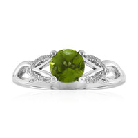 Burmese Peridot Silver Ring