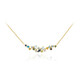 Green Sapphire Silver Necklace
