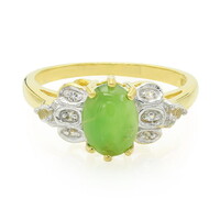 Imperial Chrysoprase Silver Ring