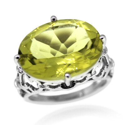 Ouro Verde Quartz Silver Ring