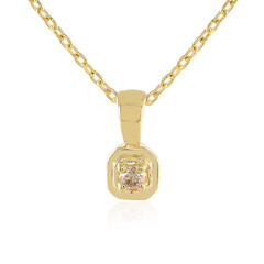 I3 Champagne Diamond Silver Necklace