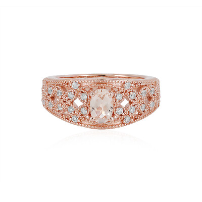 Morganite Silver Ring