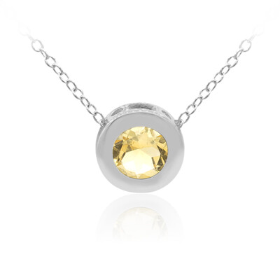 Citrine Silver Necklace