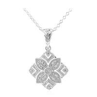 I3 (I) Diamond Silver Necklace