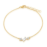 White Topaz Silver Bracelet