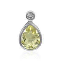 Lemon Citrine Silver Pendant
