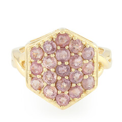 18K Unheated Padparadscha Sapphire Gold Ring (AMAYANI)