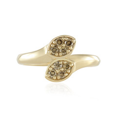 I2 Brown Diamond Silver Ring