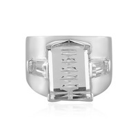 White Quartz Silver Ring