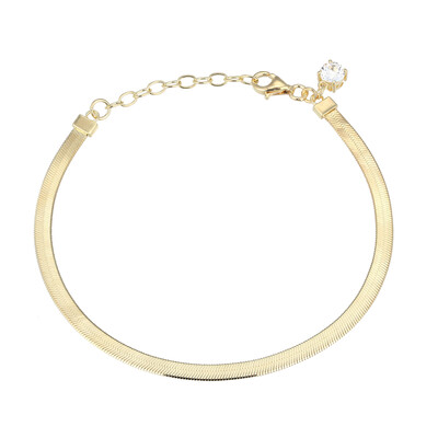 White Topaz Silver Bracelet