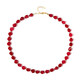 Fuchsia Quartz Silver Necklace