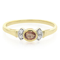 Padparadscha Sapphire Silver Ring