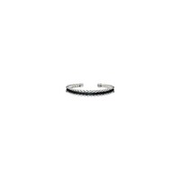 Blue Diamond Silver Bangle