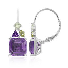 Amethyst Silver Earrings