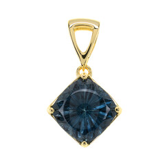 9K London Blue Topaz Gold Pendant