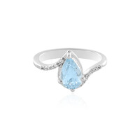 Aquamarine Silver Ring