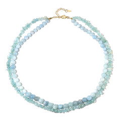 Brazilian Aquamarine Silver Necklace