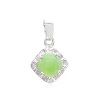Imperial Chrysoprase Silver Pendant