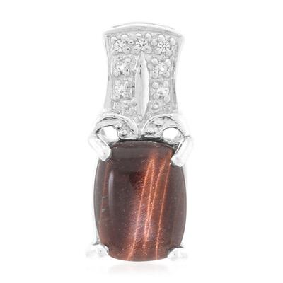 Red Tiger´s Eye Silver Pendant