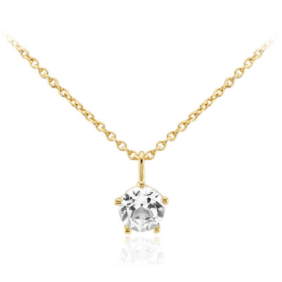 White Topaz Silver Necklace