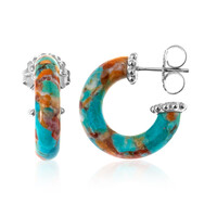 Multi Gem Silver Earrings (Dallas Prince Designs)