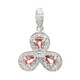 Padparadscha Sapphire Silver Pendant