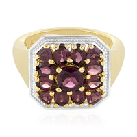 Rhodolite Silver Ring