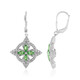 Tanzanian Tsavorite Silver Earrings