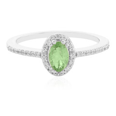 Merelani Mint Garnet Silver Ring