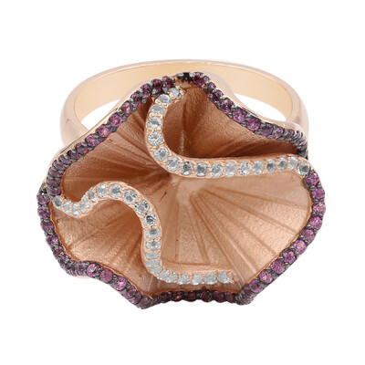 Rhodolite Silver Ring