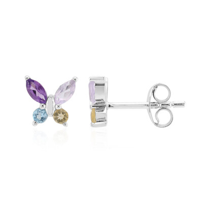 Amethyst Silver Earrings