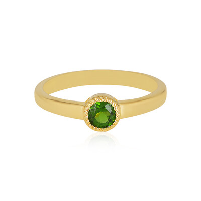 Russian Diopside Silver Ring