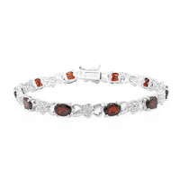 Mozambique Garnet Silver Bracelet