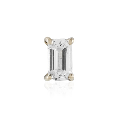 9K White Sapphire Gold Earrings (Adela Gold)