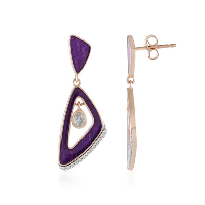 Zircon Silver Earrings (Adela Silber)