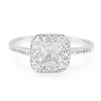 Petalite Silver Ring