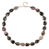 Rhodonite Silver Necklace