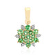 9K AAA Kenya Tsavorite Gold Pendant