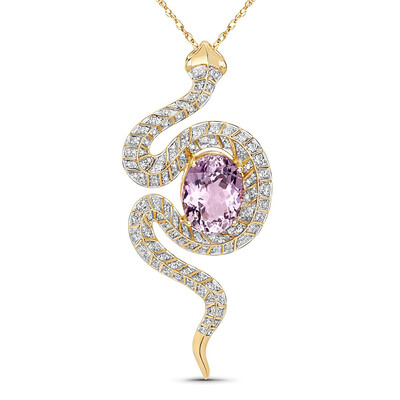 14K Kunzite Gold Necklace (SUHANA)