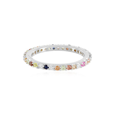 Fancy Sapphire Silver Ring