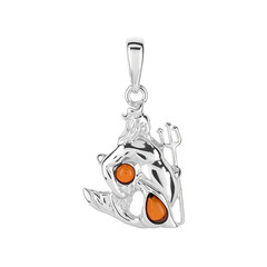 Baltic Amber Silver Pendant