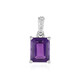 Zambian Amethyst Silver Pendant