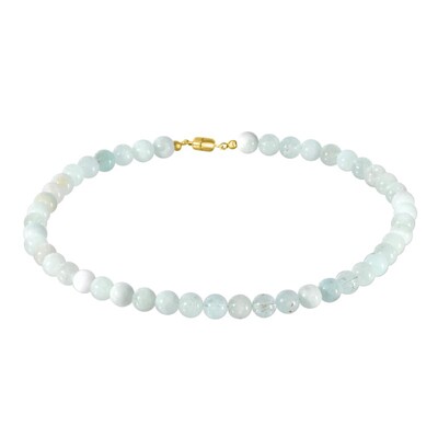 Aquamarine Silver Necklace