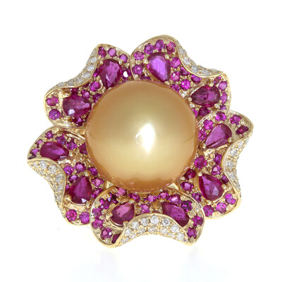 18K Gold Freshwater Pearl Gold Ring (CIRARI)