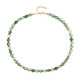 Green Agate Silver Necklace