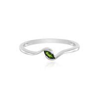 Russian Diopside Silver Ring