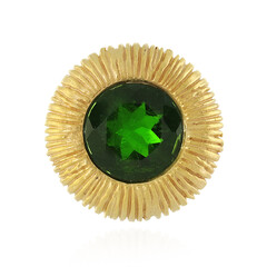 Russian Diopside Silver Pendant